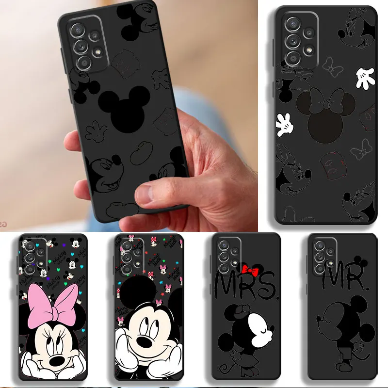 Coque Disney Mickey Mouse Black Phone Case for Oneplus 8 10 Pro Nord 2 5G CE2 Lite N10 N20 N100 N200 Ace 7T 7 9 Pro 10R 8T 9R