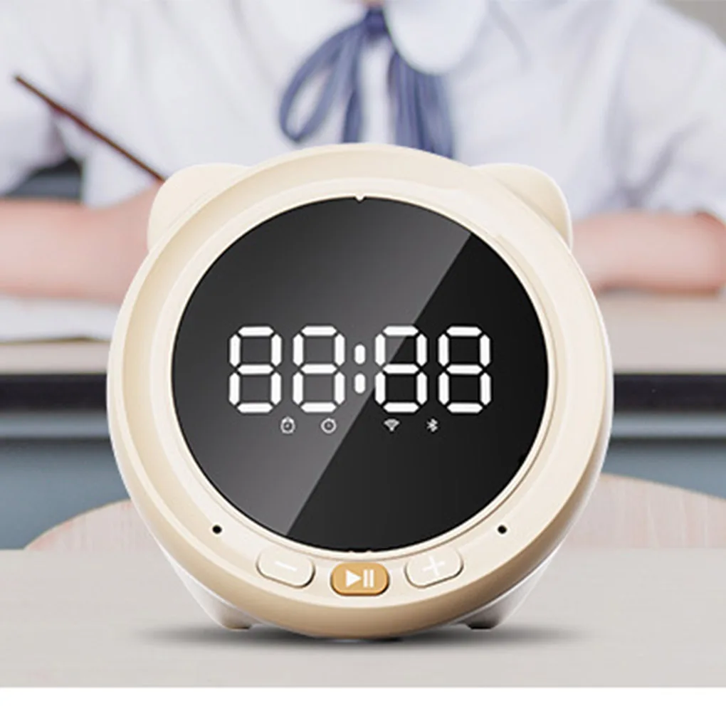 

Bluetooth-compatible Speaker Portable Desktop Alarm Clock Mini Speaker Boxes