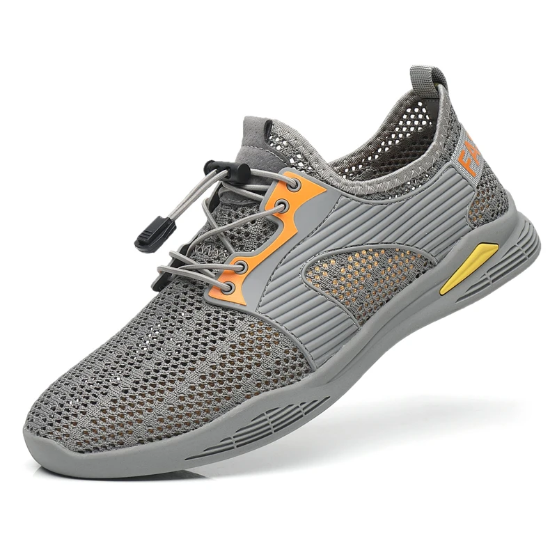 

New Men Hiking Shoes Breathable Mesh Hiker Shoes Mountain Climbing Shoes Black Khaki Hill Hiking Walking Forest Sneakers