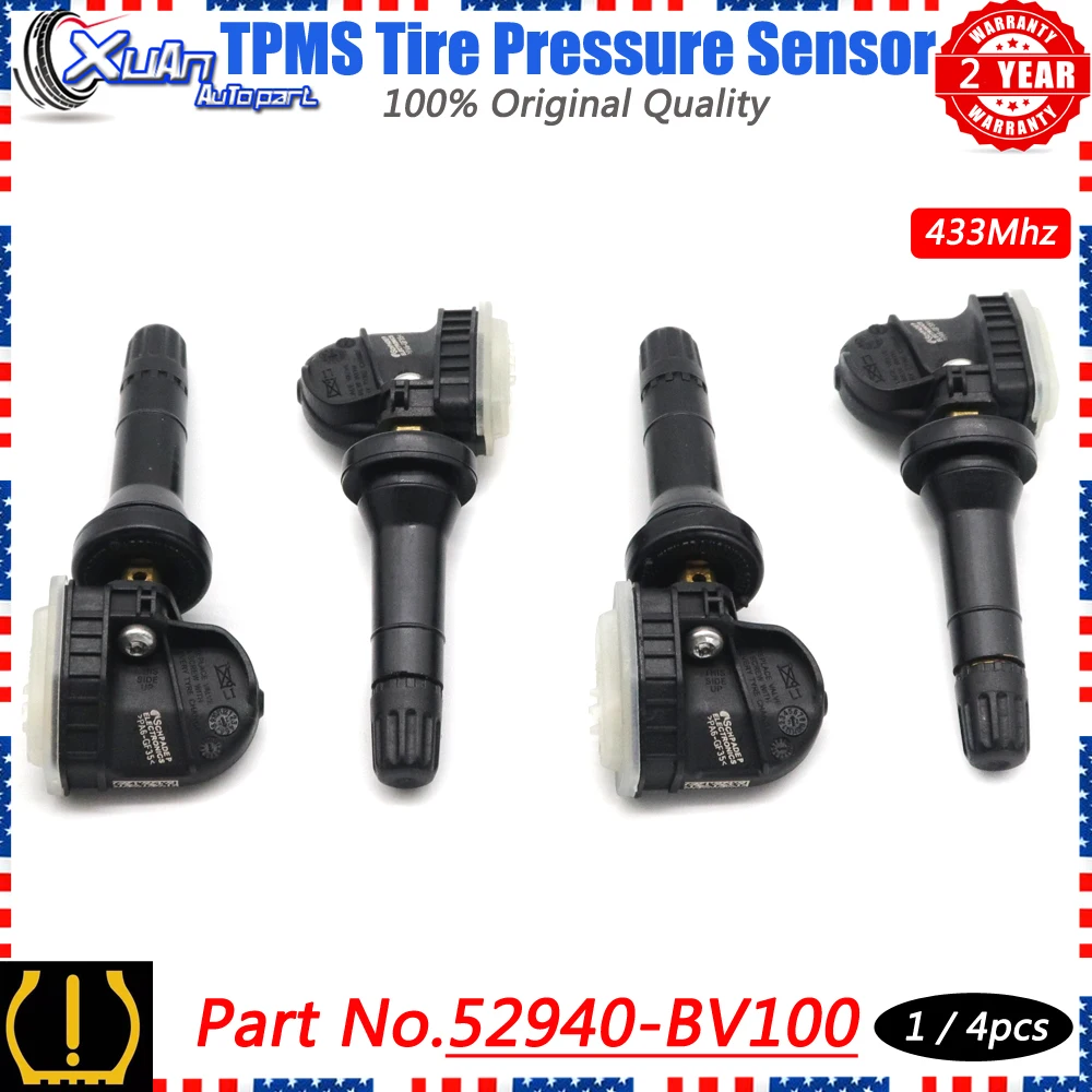 Автомобильный датчик давления в шинах TPMS 52940-BV100 для Hyundai Creta IX25 Tucson KIA SONET SUV 2020 2021