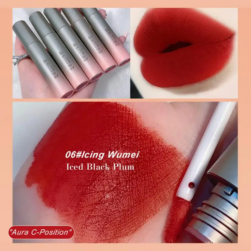 

Matte Velvet Lip Glaze Waterproof Lasting Moisturizing Lip Gloss Matte Non-stick Cup No Fading Lipstick Makeup TSLM1