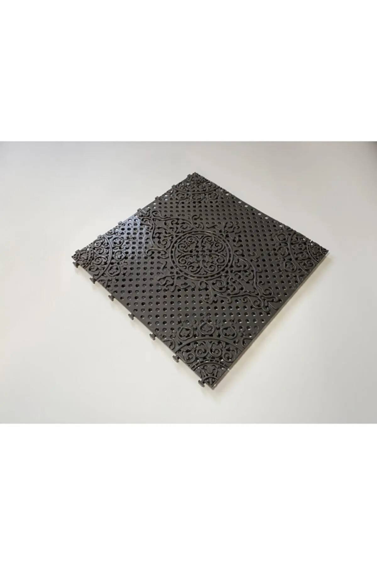 

Anthracite, Tile Patterned Orthopedic Plastic Floor Tile Flooring Floor Grid 33x33 1 M2 (9 PCS)
