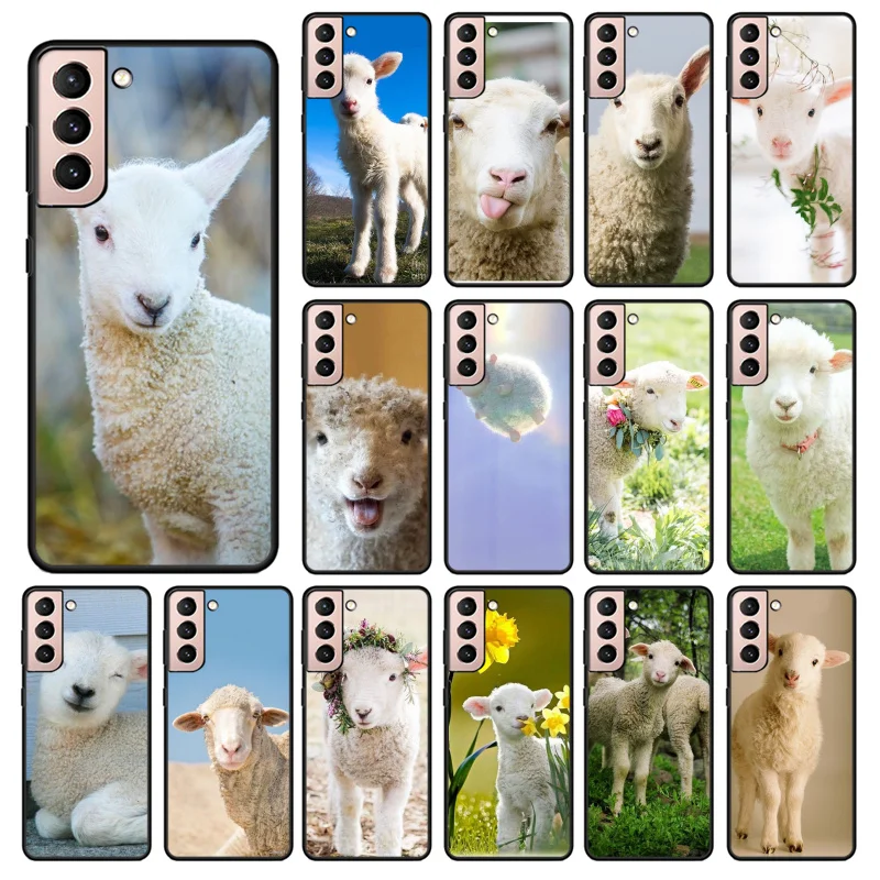 

lamb Sheep Phone Case for Samsung S30 S23 S22 S20 Ultra S20 S22 Plus S11 S10 S9 Plus S21 Plus S10E