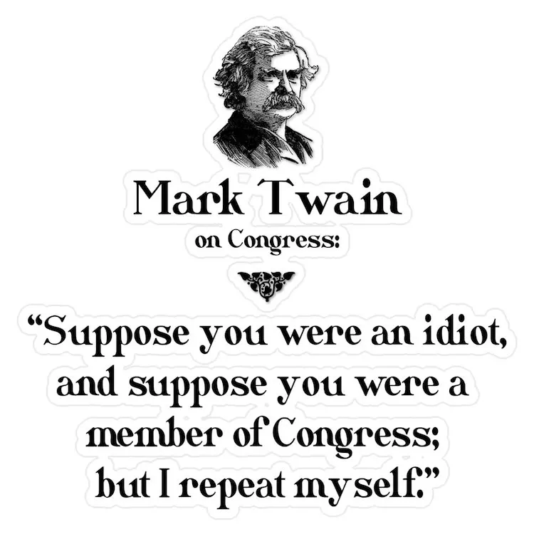 

Марк Twain на съезде 1 средний высеченный стикер для ноутбука Забавный автомобиль милый мультяшный художественный модный общественный чемодан