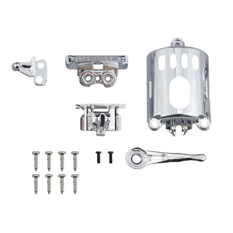 

2 Set Clipper Modified Shell Hair Clipper Housing Cover For Wahl Replacement Accessory 8148 8591 Kit Silver