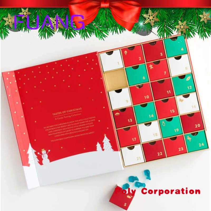 Customized Beauty Advent Calendars For Christmaspacking Box For Small Business
