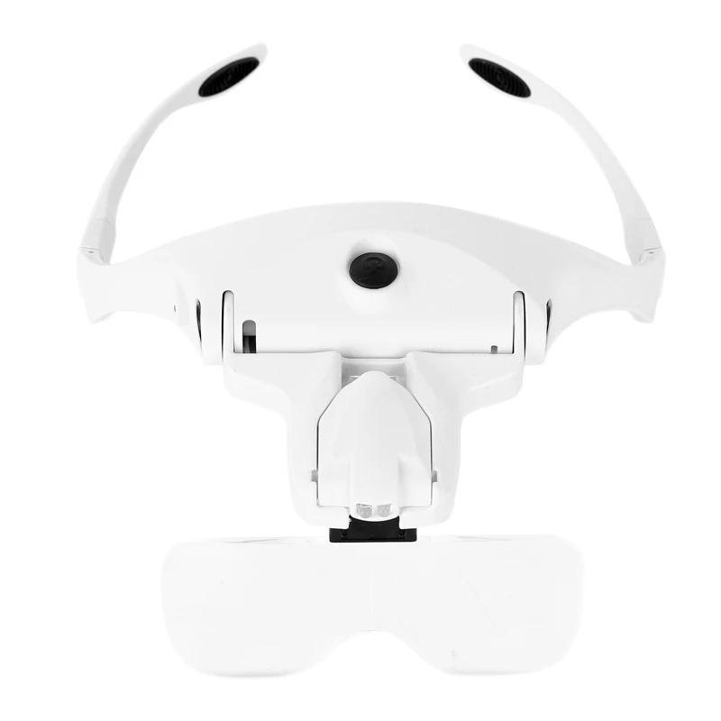 

Magnifying Glasses, Rechargeable LED Light Lamp Head Loupe Headband Magnifier Eyewear Glasses Tool Repair Reading Magnifier