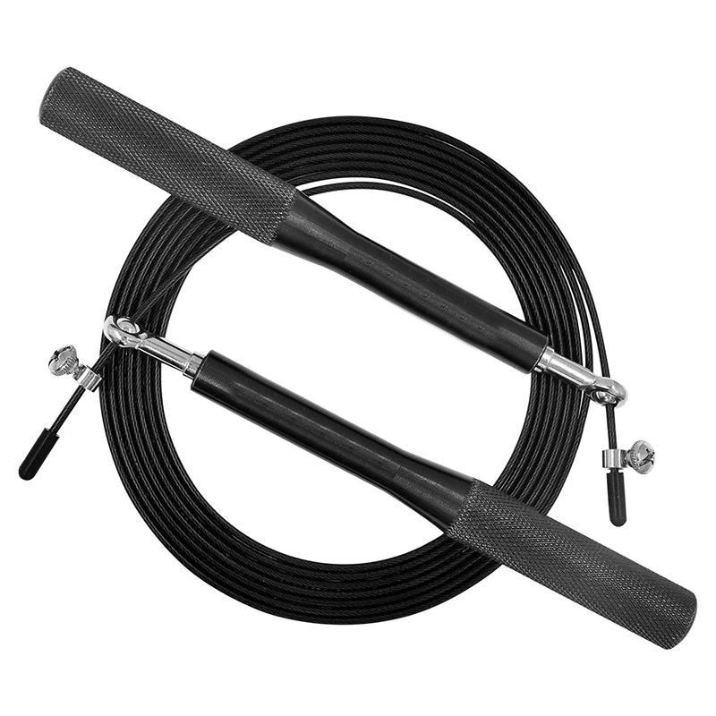 

High Speed Jump Rope Swivel Dual Bearing Adjustable Anti-Slip Aluminum Handle Skipping Rope for Fitness