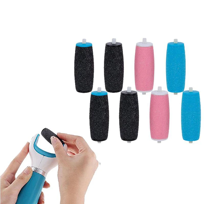 

8Pcs Coarse Foot Care Tool Heads Pedi Hard Skin Remover Refills Replacement Rollers For Scholls File Feet Care Tool