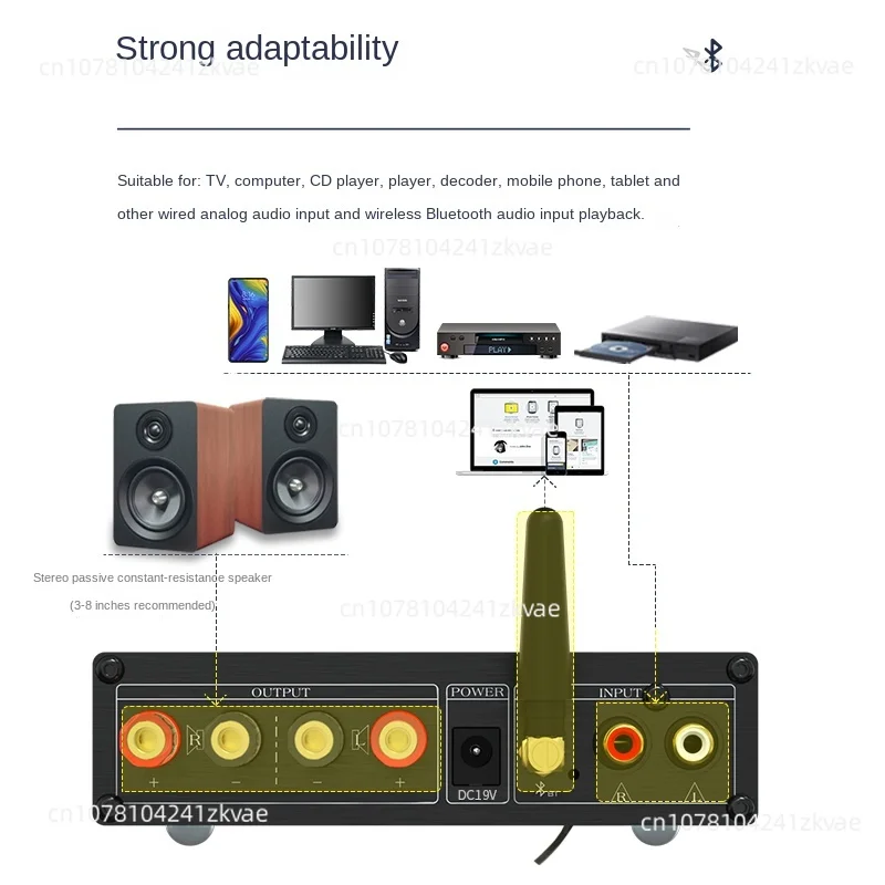 USB-флеш-накопитель MA12070 с поддержкой Bluetooth и низким искажением 80 Вт * 2 аудиофил