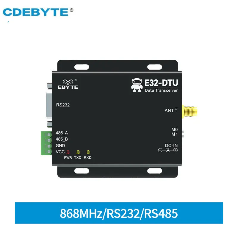 CDEBYTE Lora RS232 RS485 Wireless Digital Radio 868MHz 915MHz 20dBm Long Range 3km E32-DTU(900L20) –V8 IoT Wireless Transceiver
