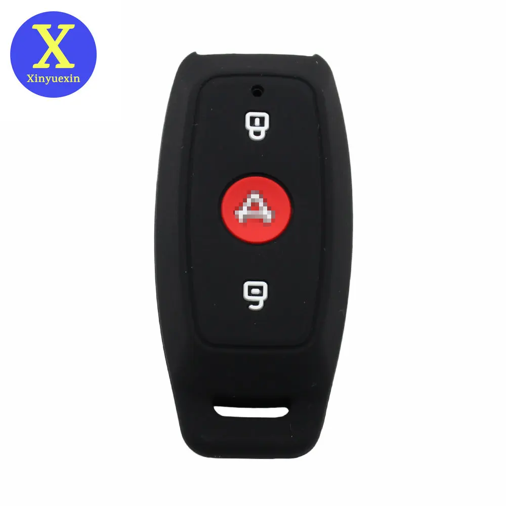 

Xinyuexin Silicone Car Key Cover Case for Niu Electric Motorcycle 2022 Newest 3 Buttons Rubber Holder Protection Car Accessories