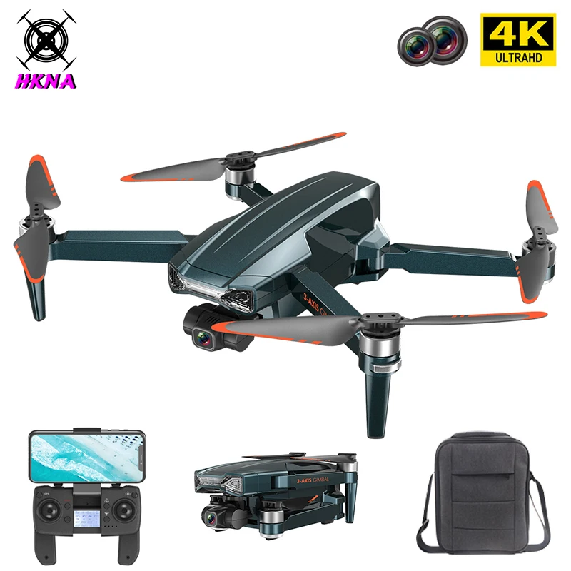 

2022 new F186 Brushless 5G Folding Drone Three-axis stabilization gimbal HD 4K professional aerial drone control distance 1200m