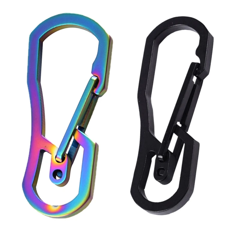 

448D for Key Chain Holder for TITANIUM Plating Carabiner Quick Release Hooks Hang Buc