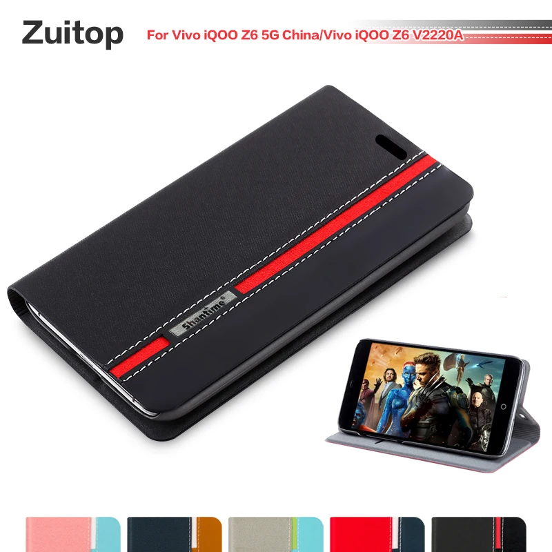 Ковбойский чехол для телефона из искусственной кожи Vivo iQOO Z6 5G China чехол-книжка V2220A