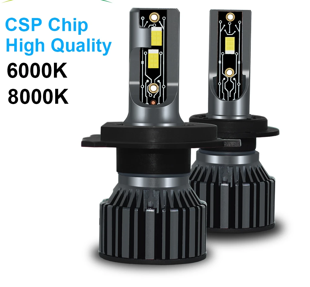 

Для H4 H7 LED 9005 лм CSP Lampu Mobil Lampu H1 H8 H9 H11 Светодиодный H3 9006 880 881 5202 9004 9007 H13 Auto Kabut Lampu 12V