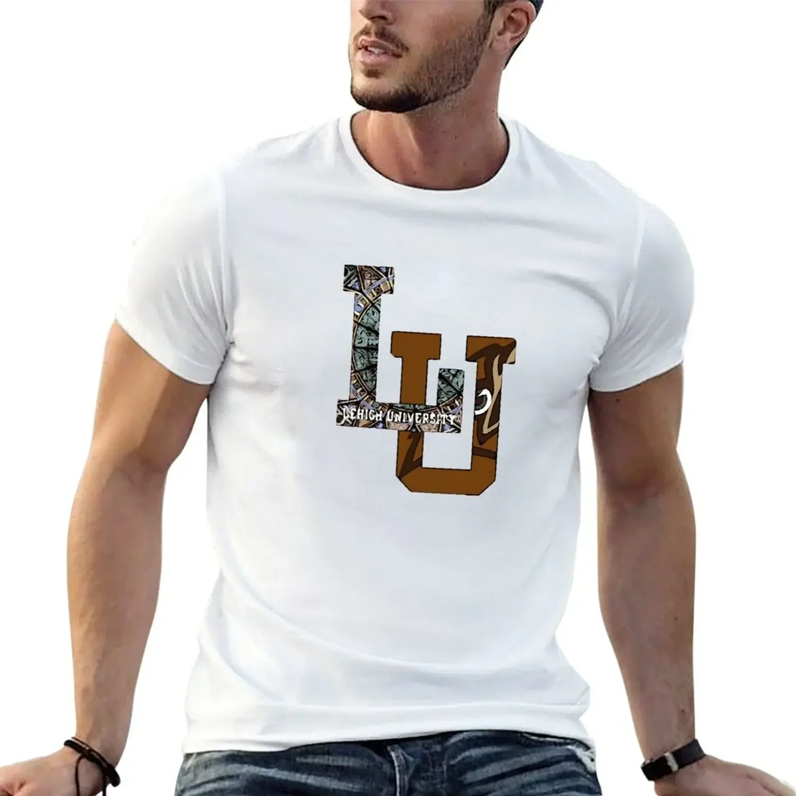 Lehigh University футболка рэпер футболки с рисунком графические рубашки синяя арховая