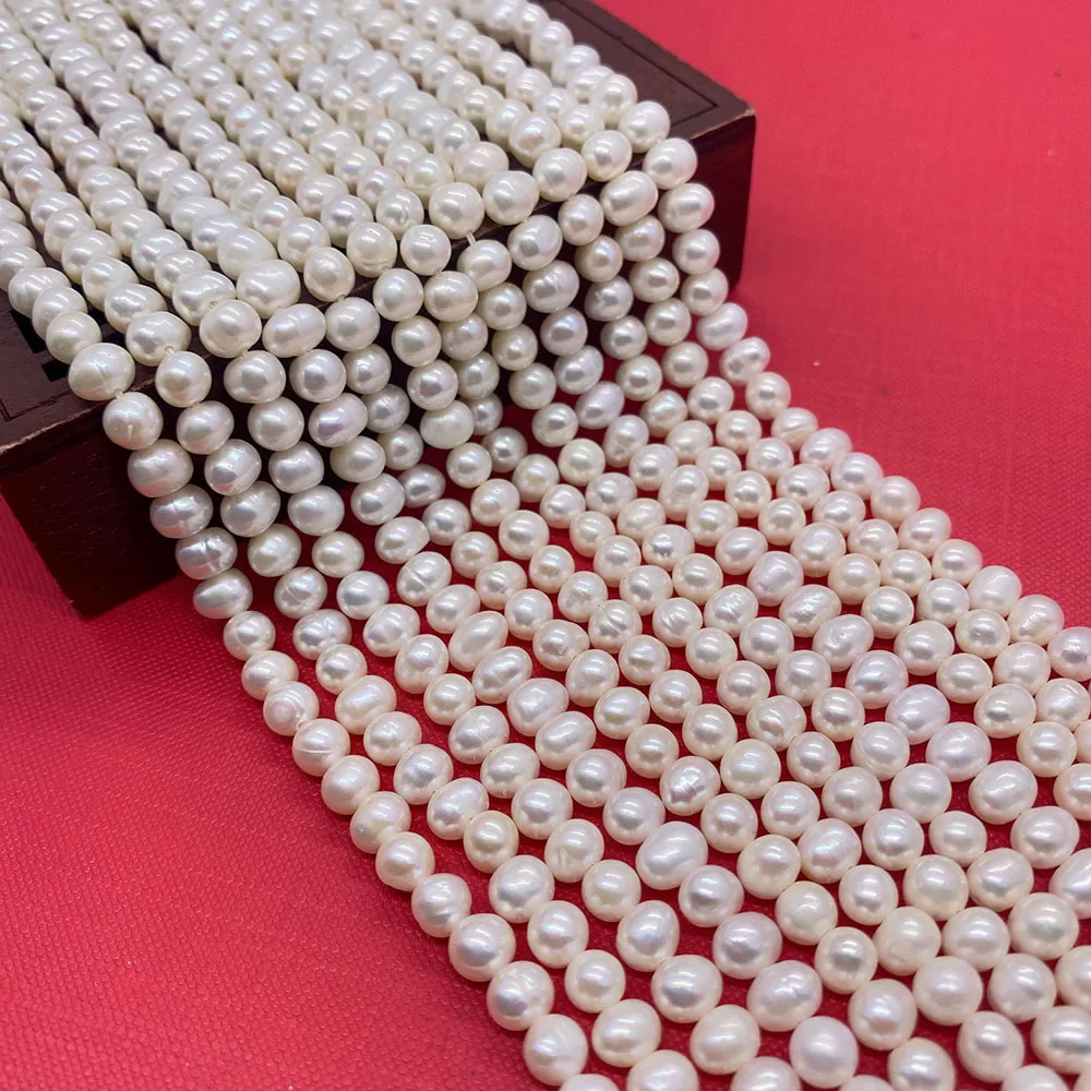 

2-12mm AAA Grade Natural Freshwater Pearl Classic Bun Shaped Ball Pendant Fashion Ladies Bracelet Necklace Earrings DIY Jewelry