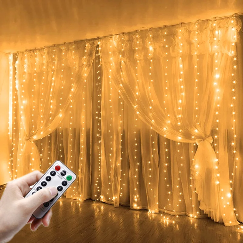 

Christmas Ornaments New Year 2023 Decor 3m Curtain Garland Festoon Christmas Decorations for Home Xmas Decoration Navidad 2022