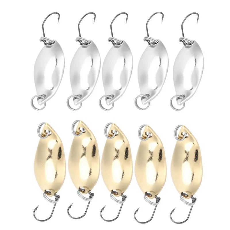 

5Pcs 2.5-5.0g Fishing Spoons Trout Lures Metal Bait Bass Hard Sequin Paillette Steel Hook Tackle Spinner Spoon Lure Sequins