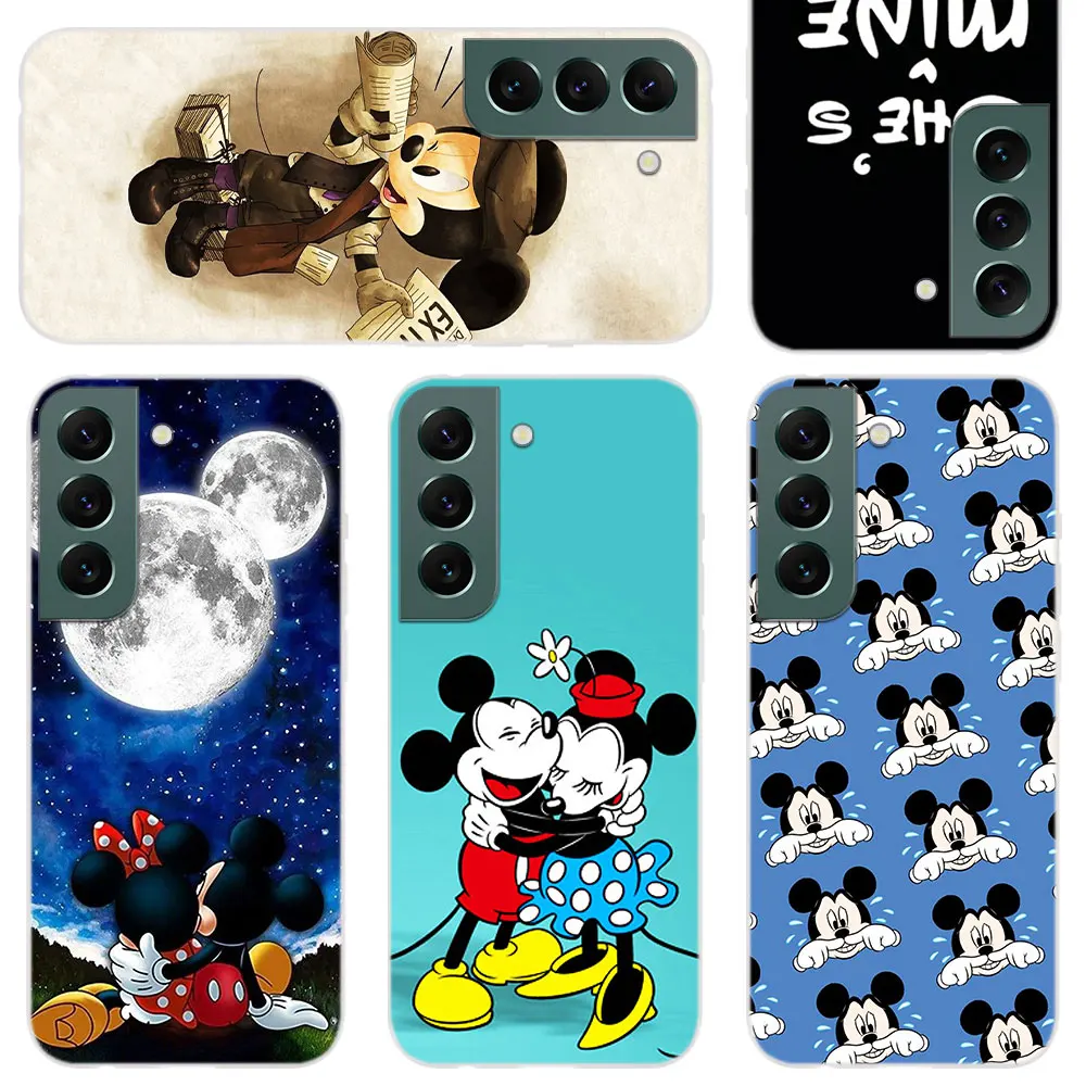 

Silicone Soft Phone Case For Samsung Galaxy S22 S21 5G S20 Ultra S10 S9 S8 Plus Lite E Coque Cover Mickey Minnie Mouse Disney