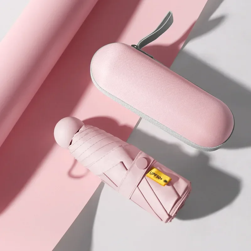 Пятискладной зонт в капсулу 8-косточковый для очков компактный солнцезащитный