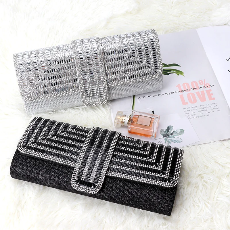 

New Rhinone glitter bagone shoulder bag dinner bag celebrity bag