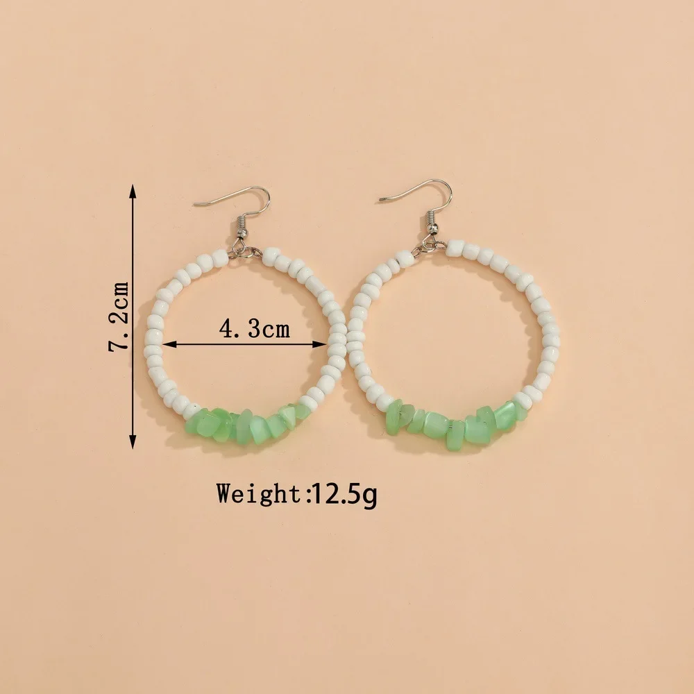 Женские серьги-подвески в богемном стиле асимметричные случайного цвета виде