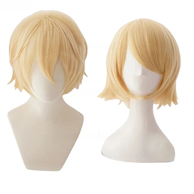 Короткий термостойкий синтетический парик для косплея Rin / Len