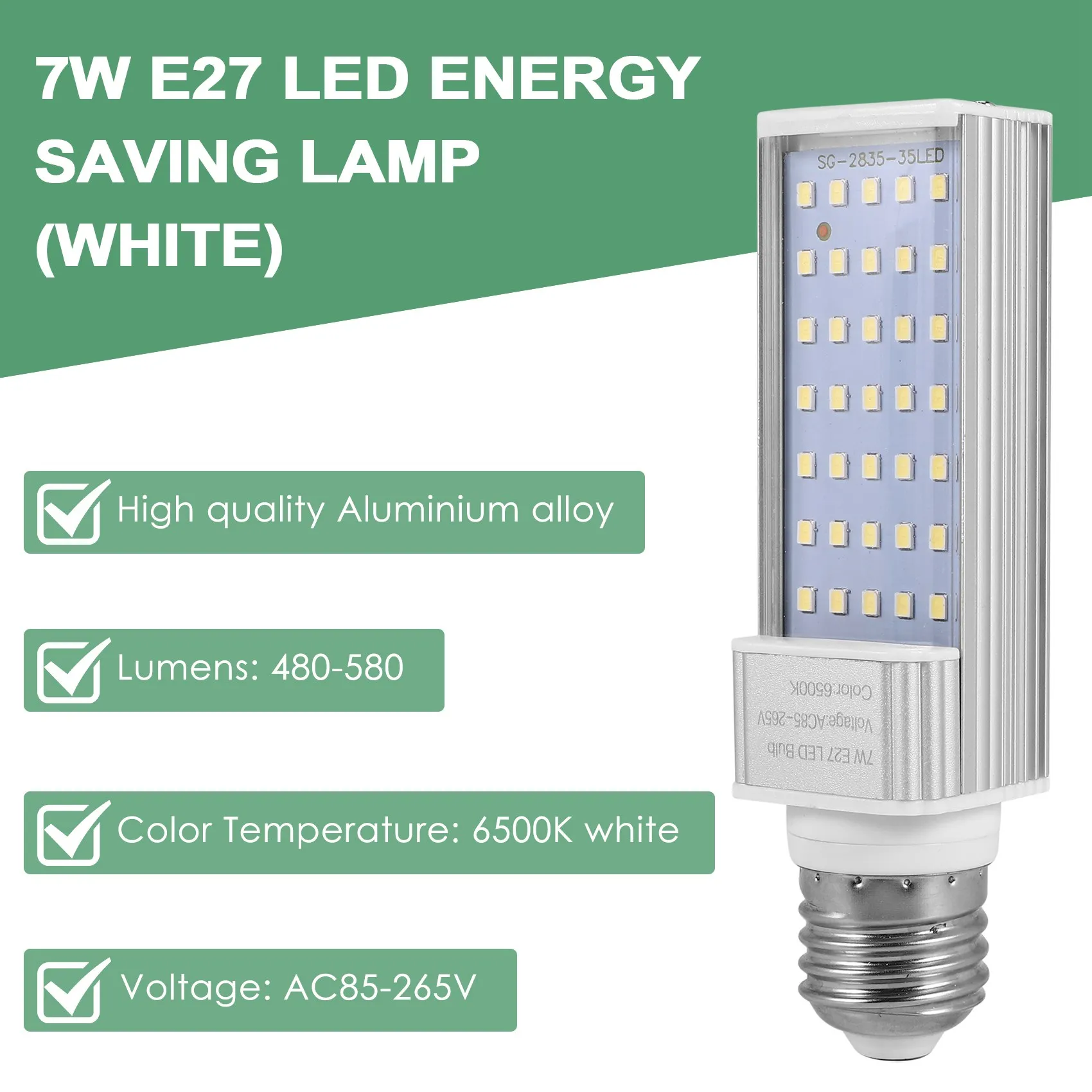 Fishpod Белый Растительный Аквариум 7 Вт Свет для выращивания Светодиодная Лампа