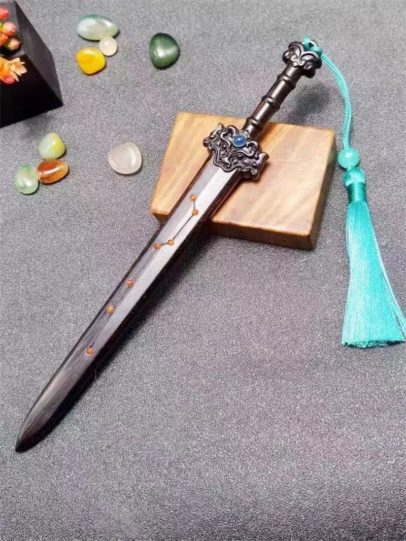 Фиолетовая шпилька из сандалового дерева Шпилька для волос Taoist благоприятная