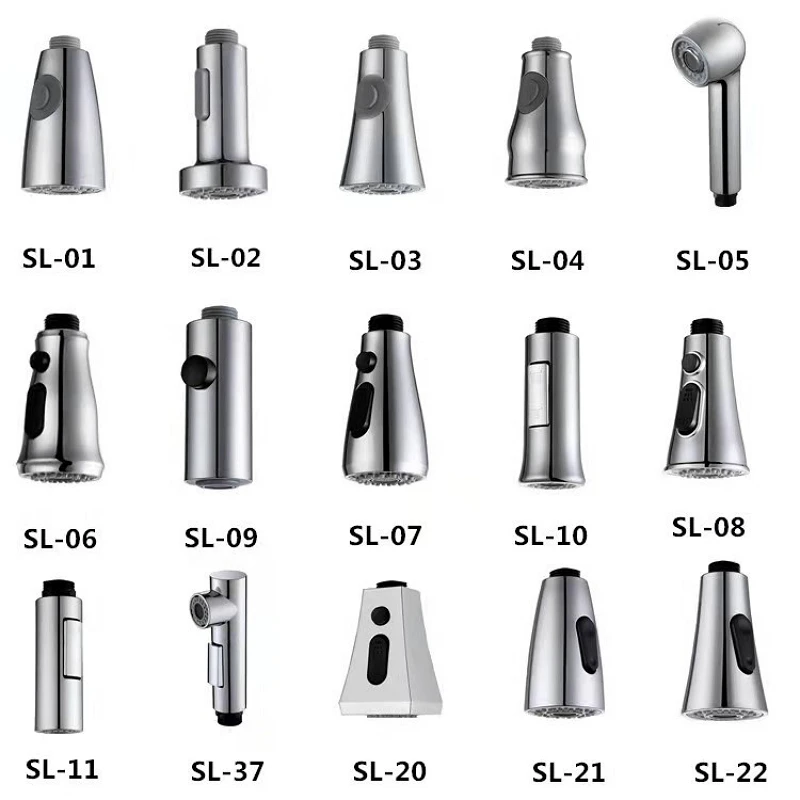 

Pull Out Sink Sprayer Head Replacement Kitchen Faucet Spray Head Nozzle ABS Water Saving Bathroom Basin Sink Shower Spray Spout