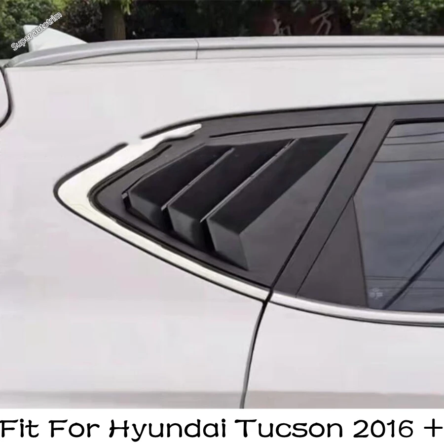 

Стайлинг автомобиля, заднее окно, боковое вентиляционное отверстие, жалюзи, отделка крышки, 2 шт., подходит для Hyundai Tucson 2016-2020, внешний вид из у...