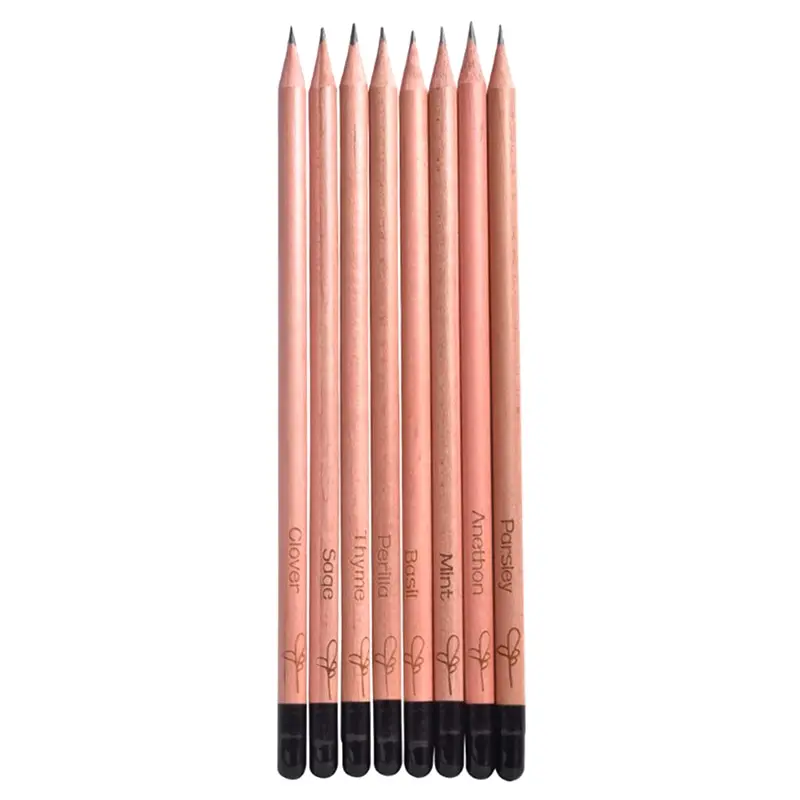 

8PCS Idea Germination Pencil Set To Grow Pencil Mini DIY Desktop Potted Plant Special Gifts Artistic Pencil 18.5 * 6.5 * 1 cm