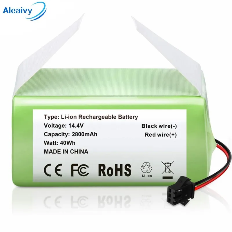 

14.4V 2800mAh Li-Ion Replacement Battery for Ecovacs Deebot N79 n79S DN622 & Eufy RoboVac 11, 11S, 12, 15C, 15T, 35C, G10 Hybrid