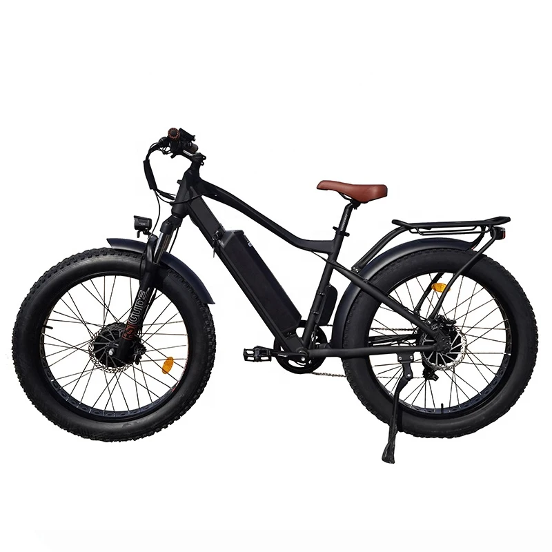 

Dual Bafang Motor F 500W ＆ R 750W Electric Bike 26‘’*4.0 Step Over Powerful Mountain Ebike Adult Free Shipping Fat E-Bicycle
