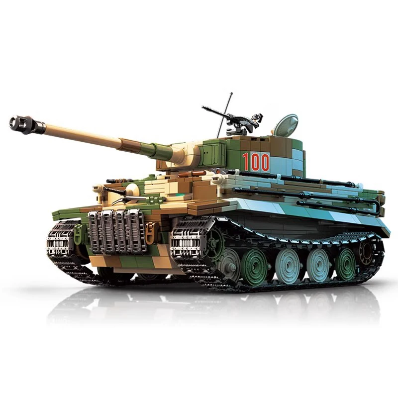 World War II German Tiger I Heavy Tank Assembly Building Block VI Tank Model Children's Toy Birthday Gift