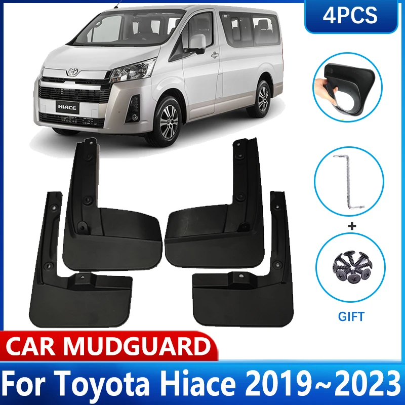 Car Mudguards For Toyota Hiace Accessories 2019~2023 H300 GranAce Quantum MudFlaps Fender Mud Guards Splash Flaps 2022 2021 2020