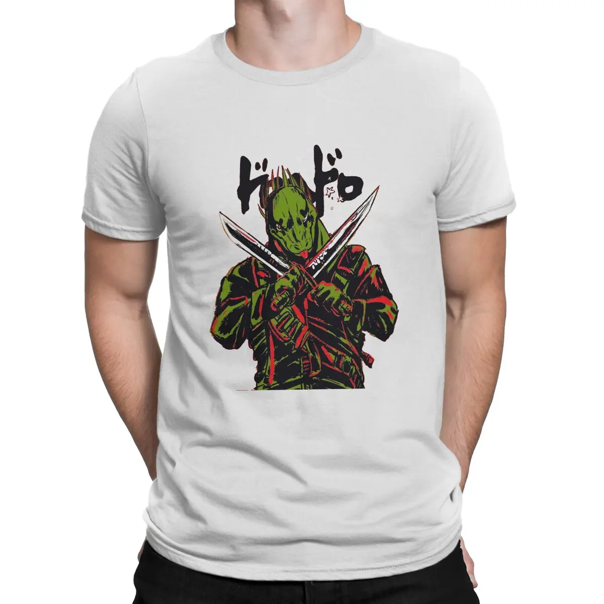 

Комикс Dorohedoro Kaiman, Мужская футболка Харадзюку с круглым вырезом