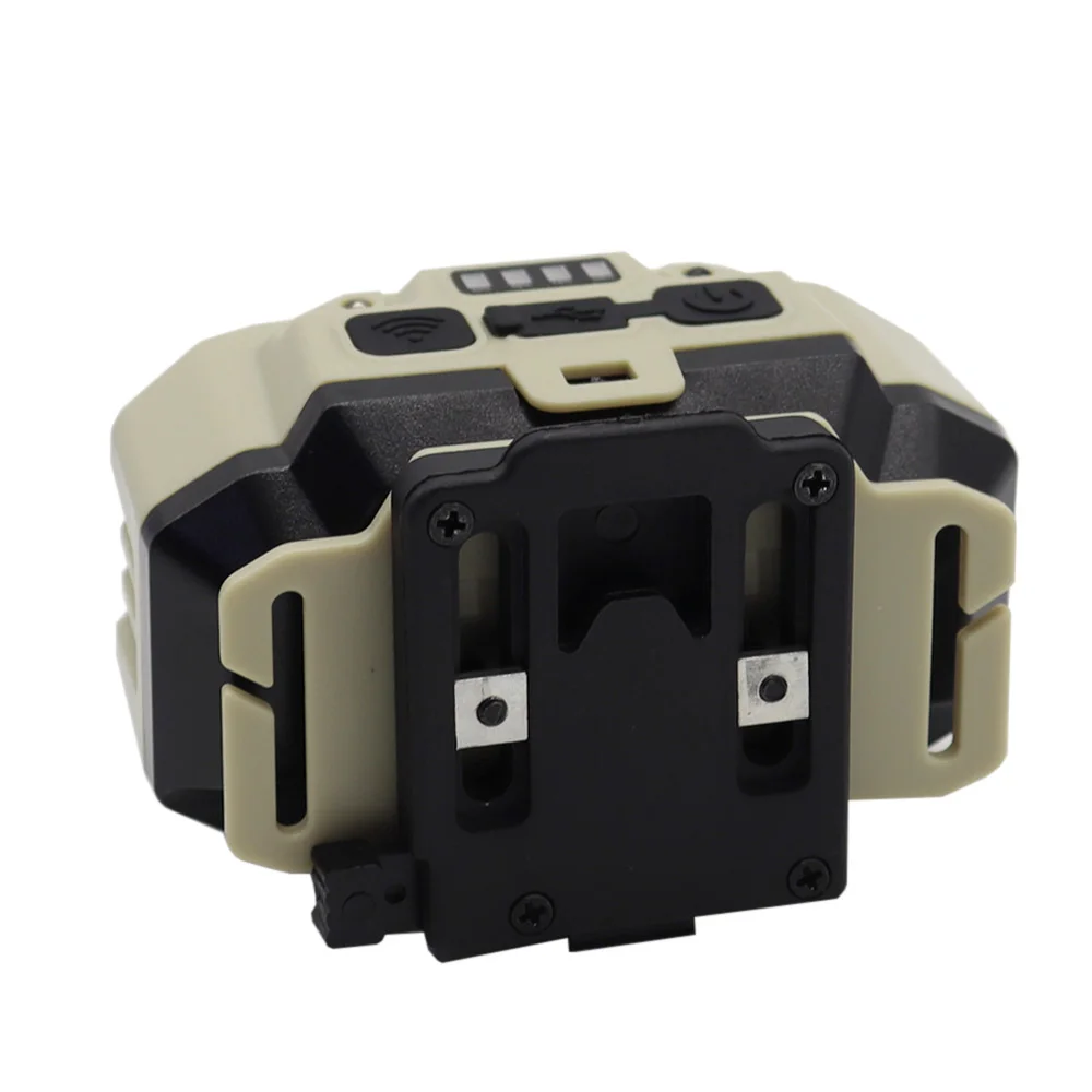 Фото Тактический FAST MICH NVG шлем, сигнальный датчик света, налобный фонарь с зарядкой через USB, фара для охоты, кемпинга, рыбалки №4