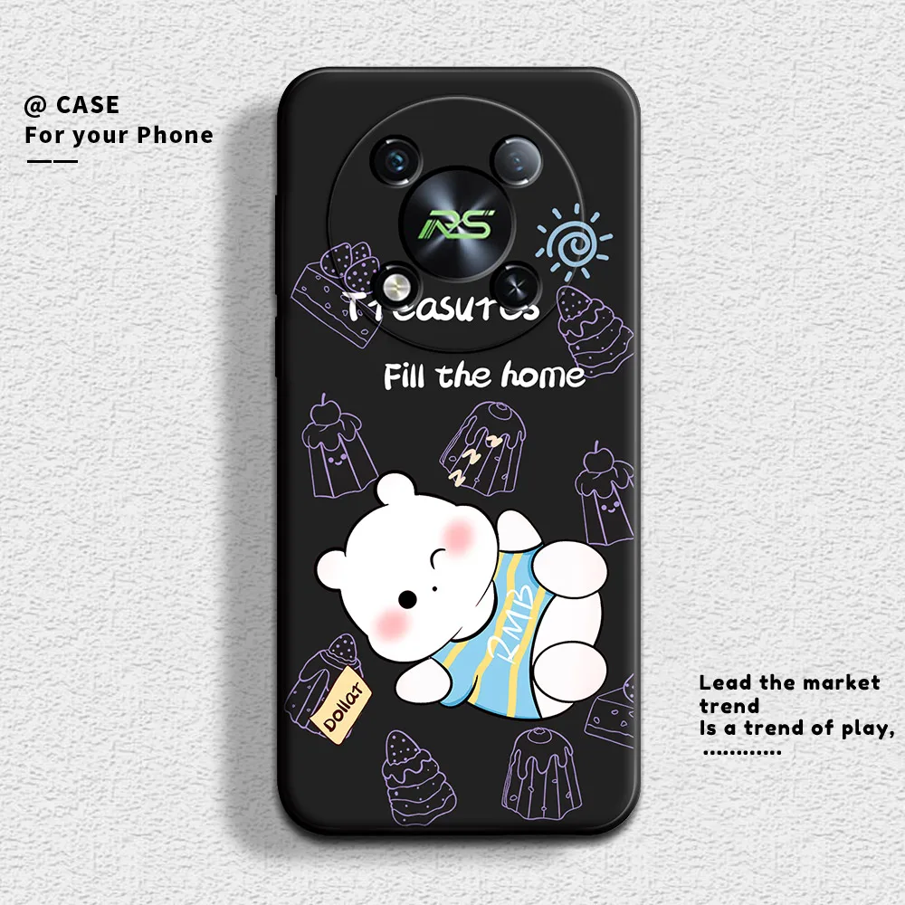 Для Itel RS4 P55 + телефон с милой пандой Мягкая силиконовая задняя крышка рисунком для