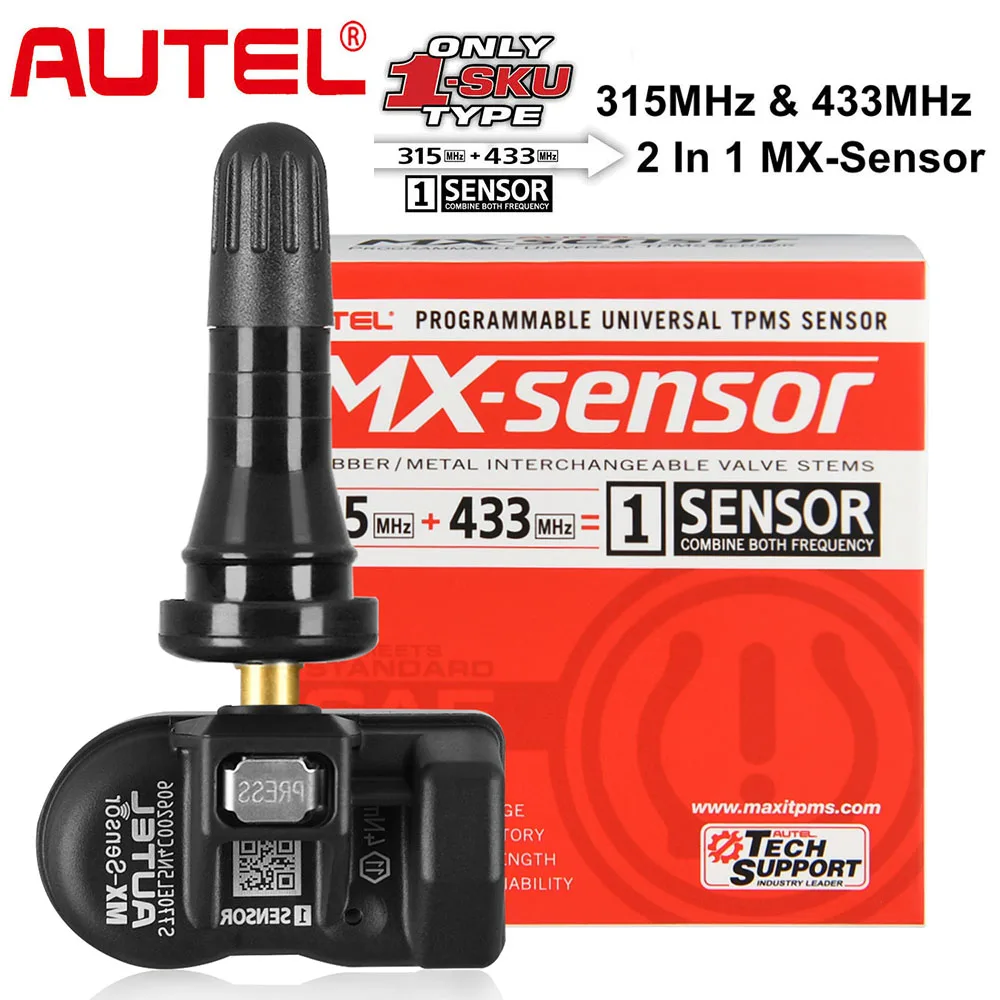 2022 новейший Autel TPMS Датчик MX-Sensor 2 в 1 Инструменты для ремонта шин Программирование