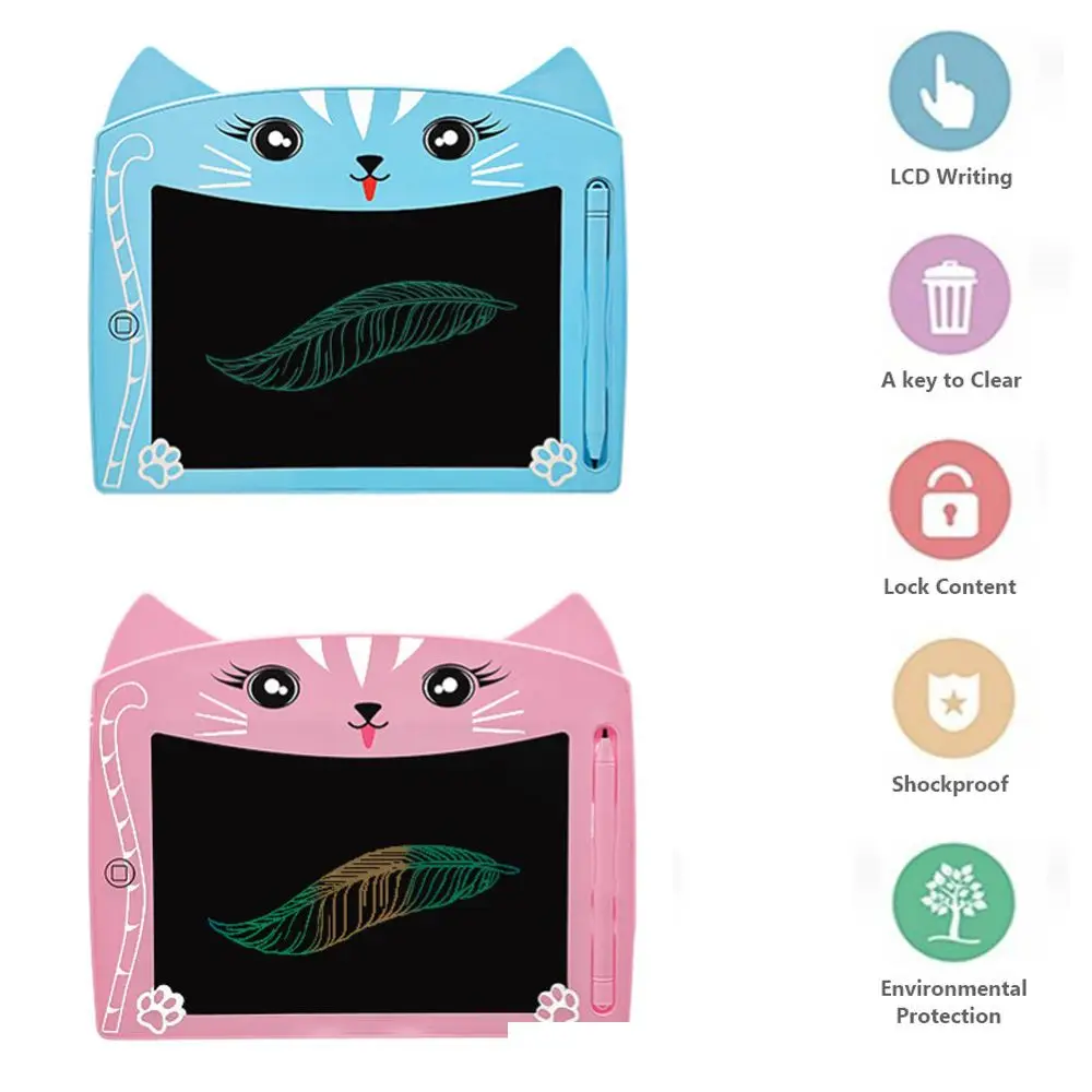 

8.5 inch Children Learning Toys Notepad Electronic Graphics Cartoon Kids Drawing Pad Doodle Tablet LCD Writing Board