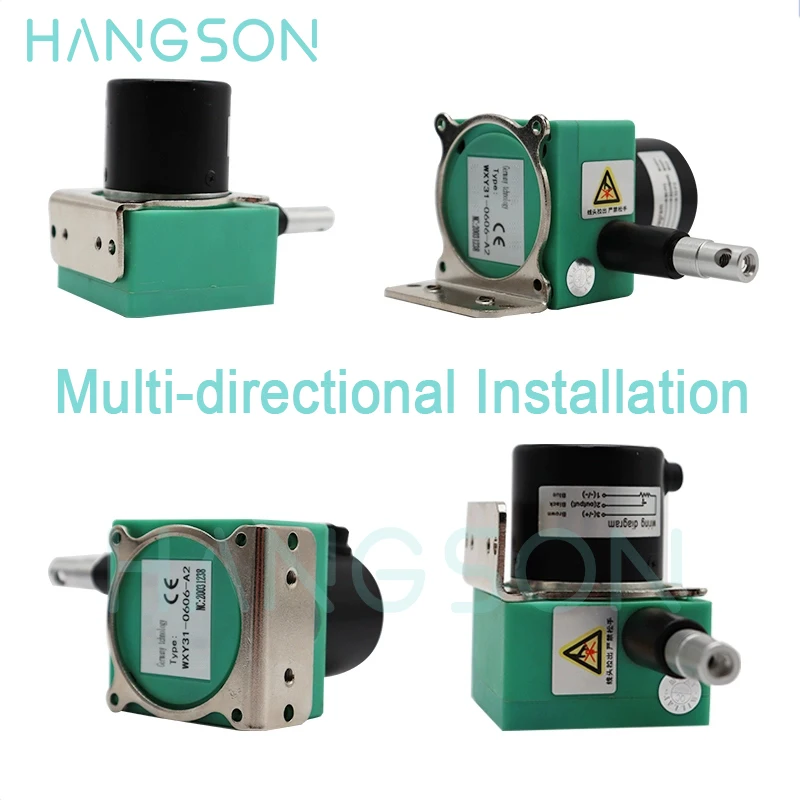 Датчик перемещения каната RS485 0-10 в линейный датчик положения 0-20 мА кодировщик