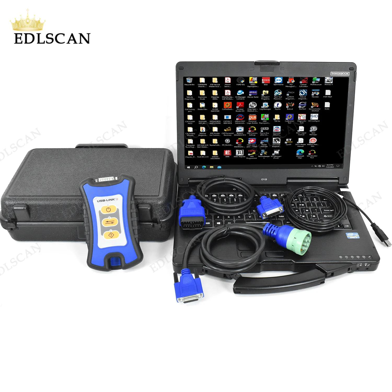 Для USB LINK 2 3 CF53 ноутбук дизельный сканер полный кабель J1939 диагностический