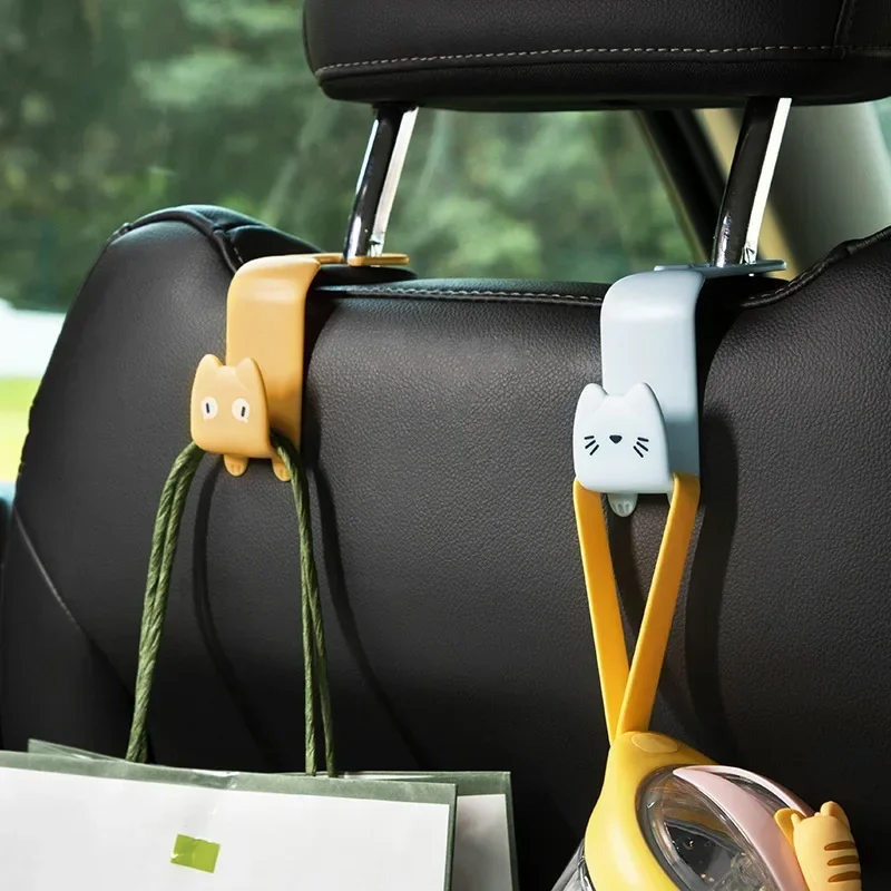 

A set of 2 Car hook multifunctional car seat back hook cute cartoon back seat small hook accessories car accessories interior