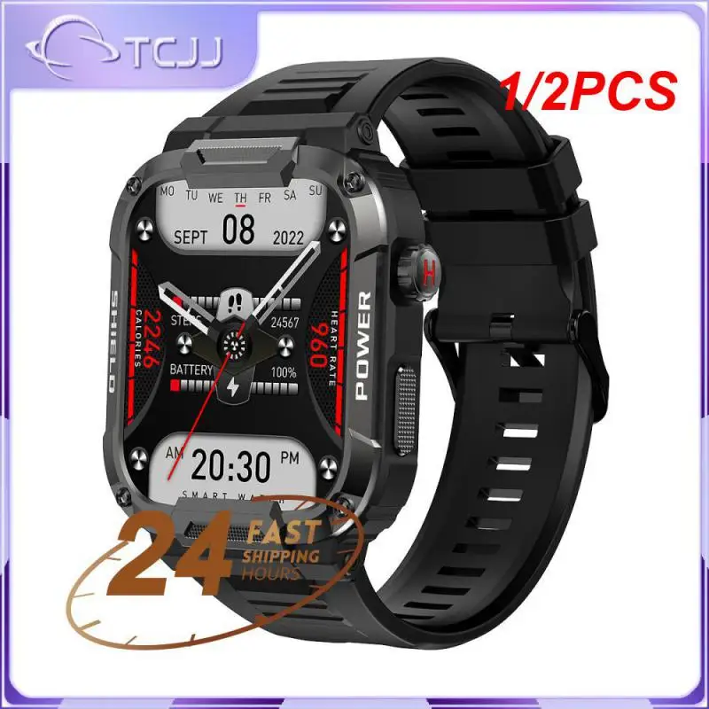 

1/2 шт., мужские водонепроницаемые умные часы с фитнес-трекером