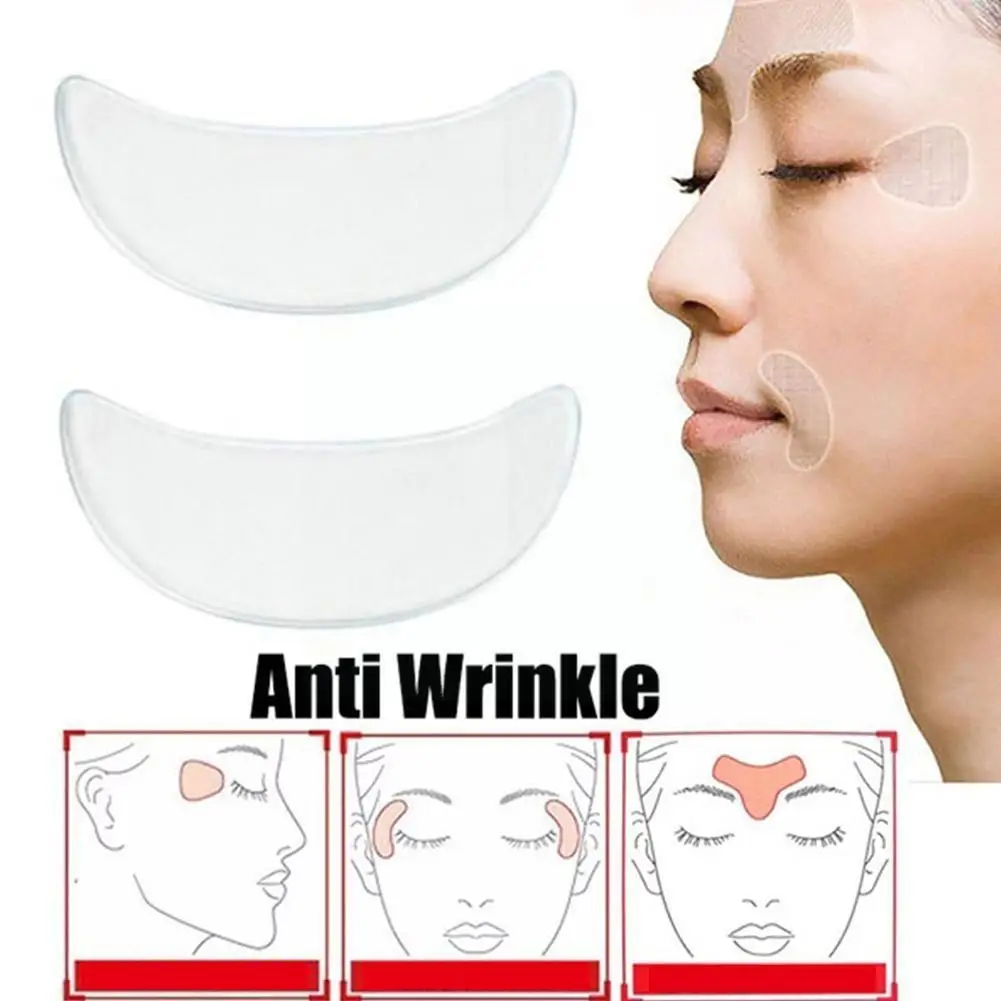 

Women Anti Wrinkle Forehead Invisible Transparent Anti-aging Care Reusable Lines Facial Wrinkles Patch Face Silicone Pad Pr U1B6