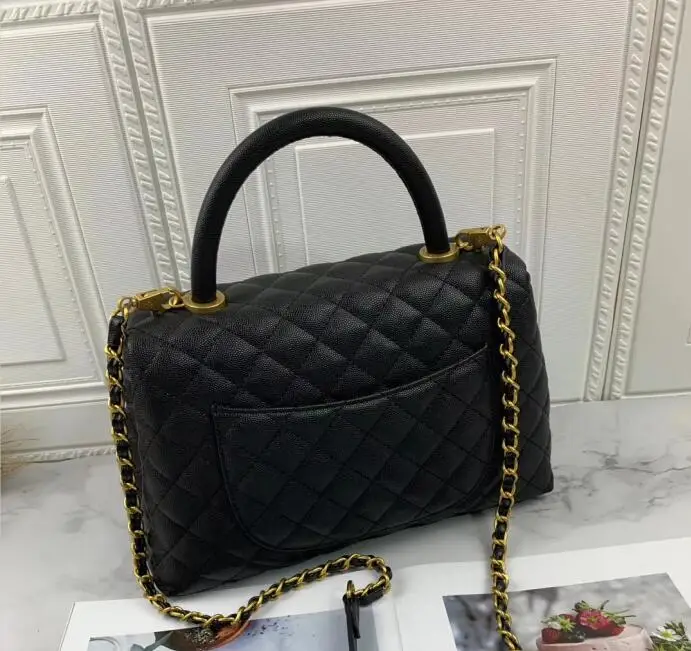 

Female Lingge Chain Bag Leather Caviar Shoulder Bag Messenger Bag Fragrance Classic Handbag