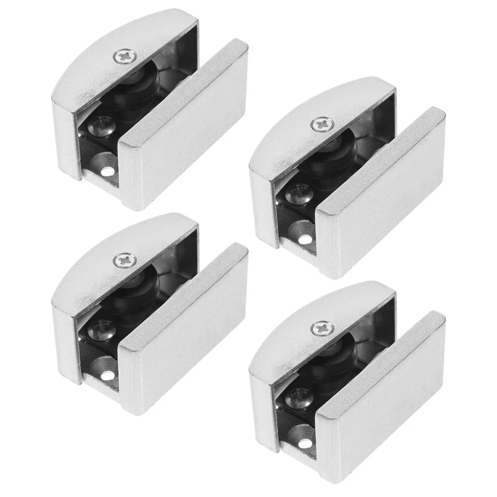

4pcs Shower Door Guide Adjustable Shower Door Track Shower Door Bumper